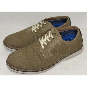 NUNN BUSH OTTO CANVAS PLAIN TOE OXFORD Men's Color: Khaki Size 10 M
